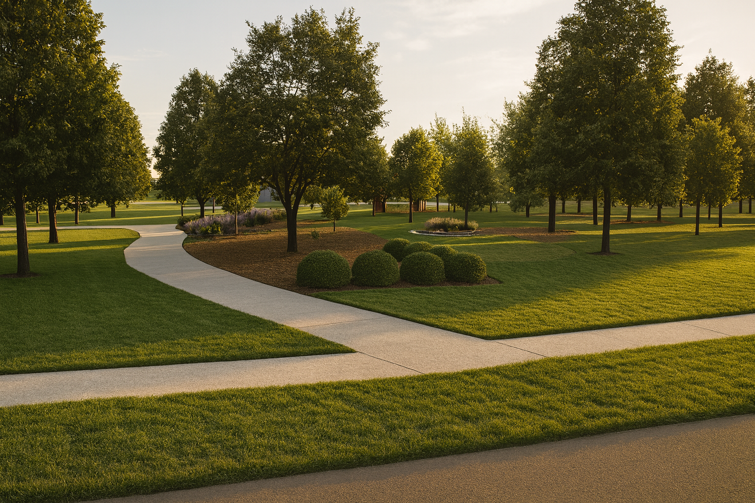 Scene 2 – Entrance & Meditation Garden